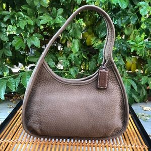 Vintage Coach Nubuck Mini Ergo Satchel